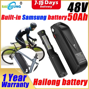 Hailong Batterie Velo Electrique 48v 20 24 40 50 60 Ah Batteria Bici Elettrica Ebike 30ah 48v 2000w Литиевая Батарея с Зарядным устройством