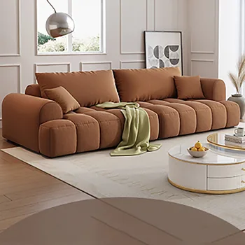 Эргономичный белый диван для гостиной, напольное спальное место для салона отдыха, роскошный диван, современный Ленивый Мобили для гостиной La Casa Изображение 2