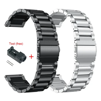 Ремешок из нержавеющей Стали Для Samsung Galaxy Watch 3 45 мм Классический Металлический Ремешок Браслет Для Watch3 41 мм Ремешок Для Наручных Часов Ремешки для наручных часов