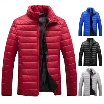 Зимний облегченный хлопок пальто мужской хлопок пальто с стоячим воротником утолщенный мягкий тепло ветрозащитный стойкий приятный