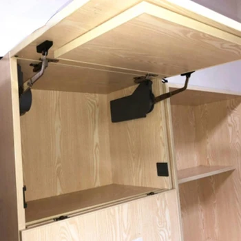 Электрический поворотный подъемный механизм Система подъема дверцы шкафа для интеллектуальной мебельной фурнитуры Изображение 2