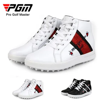Женская обувь для гольфа PGM, обувь с высоким верхом, увеличивающая внутренний рост, Водонепроницаемая спортивная обувь для женщин, Дышащая Женская Изображение 2
