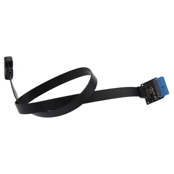 Удлинитель заголовка передней панели USB 3.1 Type C 50 см, кабель USB 3.1 Type E- USB 3.1 Type C, кабель Gen 2 со скоростью передачи данных 10 Гбит/с