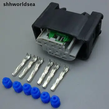 shhworldsea 5 комплектов 6-контактных 6P автомобильных штекеров датчика дроссельной заслонки для BMW с автоматической водонепроницаемой клеммной колодкой электрического разъема