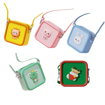 Сумка для хранения детской камеры, сумка Tide, мультяшная сумка через плечо, модный кошелек для монет для малышей, мини-сумка для камеры