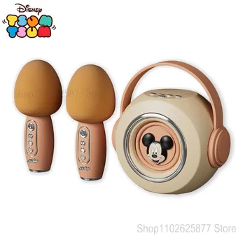 Disney Mickey Minne Беспроводной динамик Bluetooth KTV Double Wheat Chorus TF Карта Объемного звучания Стерео Интеллектуальный голос Портативный звук
