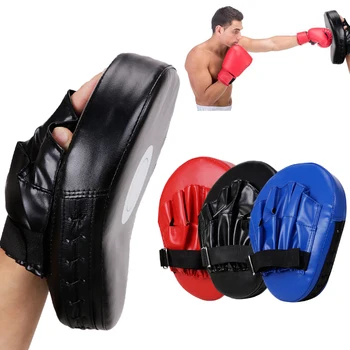 Мишень для рук из искусственной кожи с 5 пальцами, изогнутые боксерские рукавицы, дышащие накладки для кикбоксинга, боксерский упор для тренировок по боевым искусствам Изображение 2