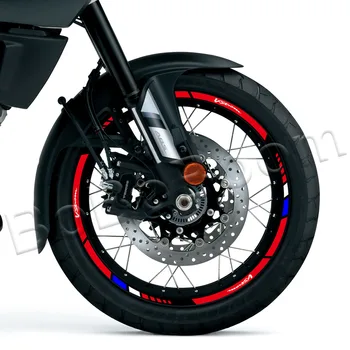 Наклейки на колеса мотоциклов, Светоотражающие ленты в полоску на ободе, Аксессуары для SUZUKI V-Strom 1000 DL650, Vstrom DL 250 DL1050 Изображение 2