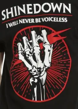Мужская футболка Skeleton Hands Dangerous Singer на заказ Изображение 2