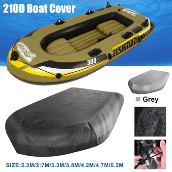 Чехол для надувной лодки 210D, устойчивый к ультрафиолетовому излучению, Резиновый Защитный чехол для шлюпки, Пылезащитный каяк, ткань Оксфорд, Водонепроницаемый, Легкий Вес