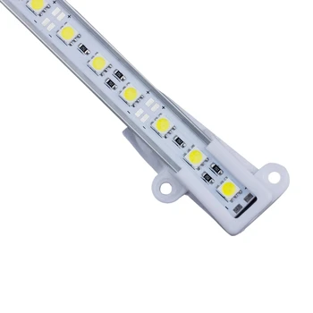 2X 5050 SMD 36 LED Дневной белый алюминиевый жесткий стрип-бар, светильник 50 см Изображение 2