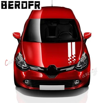 Наклейка на капот гоночного спортивного автомобиля Виниловая Графическая Наклейка на капот багажника для аксессуаров Renault Clio RS Campus Megane 2 3 Twingo Sandero