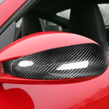 Крышка зеркала заднего вида из углеродного волокна для Porsche 911 997.1, 2005-2008, автозапчасти, аксессуары, наклейки