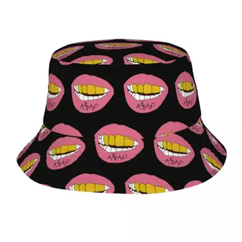 ASAP Rocky Mouth Панама для мужчин и женщин, пляжные шляпы в стиле хип-хоп, модная упаковка для занятий спортом на открытом воздухе, прямая поставка