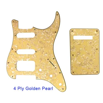 Качественные гитарные запчасти Fei Man -Для США, Fd 11 отверстий для винтов, MIM Start, SSH, накладка для гитары Humbucker и накладка для царапин на задней панели Изображение 2