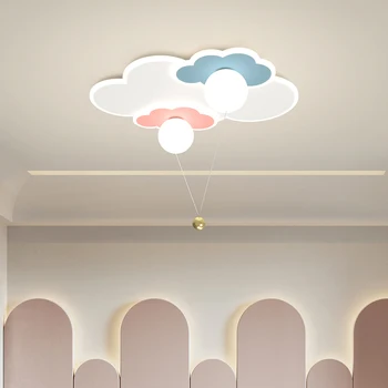 Креативная люстра из воздушных шаров для детской спальни, кабинета, подвесной светильник в виде облака / самолета, внутреннее освещение, Декоративные лампы в помещении Изображение 2