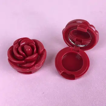 Пустые тени для век в форме цветка розы для футляра Коробка для губной помады Косметическая упаковка Содержит 28 штук
