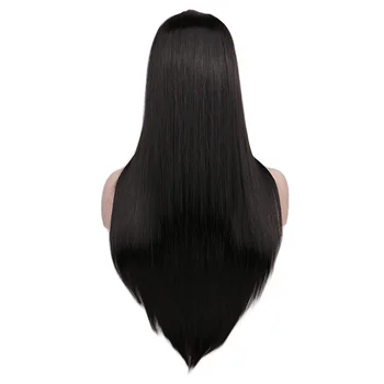 Женский синтетический прямой парик для косплея длиной 70 см, вечерние белые парики из 100% высокотемпературных волокон Изображение 2