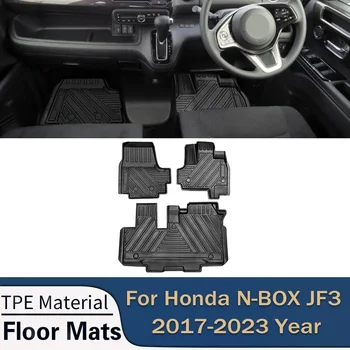Для Honda N-BOX JF3 RHD 2017-2023 Авто Автомобильные Коврики Для Пола Всепогодный TPE Коврик Для Ног Без Запаха Водонепроницаемый Лоток Аксессуары Для Интерьера