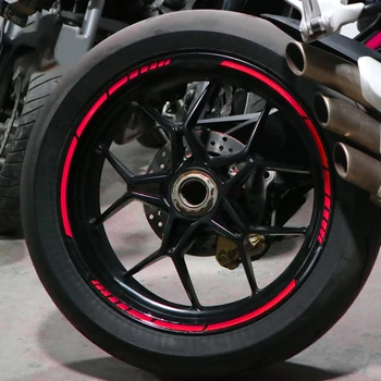 Наклейки на колеса мотоциклов, 17/18-дюймовый светоотражающий обод для Gsx S 1000 Bajaj Dominar 400 Aerox Kawasaki Z900 Moto Tuning