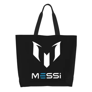 Сумки для покупок в продуктовых магазинах Messied Soccer, холщовая сумка-тоут с милым принтом, большая вместительная прочная футбольная сумка
