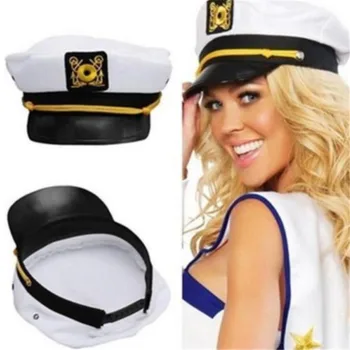 Капитанские шляпы Регулируемые Белые Матросы Бейсболки морского адмирала для тематической вечеринки на яхте Аксессуар для костюмированного представления Новинка 2024 года