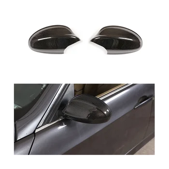 Крышка зеркала заднего вида автомобиля, глянцевый черный корпус бокового зеркала заднего вида для 3 серий E90 E91 E92 E93 2005 - 2008 Изображение 2