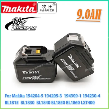 Оригинальная Сменная Батарея Makita 18V 9.0Ah BL1830B BL1840 BL1840B BL1850 BL1850B Аккумуляторная Батарея Со Светодиодным индикатором