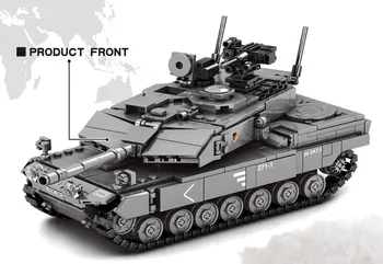 Современный Военный Немецкий Танк Leopard 2a7 Основной Боевой Танк Batisbricks Строительный Блок Ww2 Армейские Фигурки Транспортных Средств Кирпичи Игрушки Изображение 2