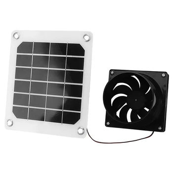 Солнечный вытяжной вентилятор из монокристаллического кремния Для вентиляции и охлаждения Куриной клетки с фиксированным круглым отверстием для контроля температуры