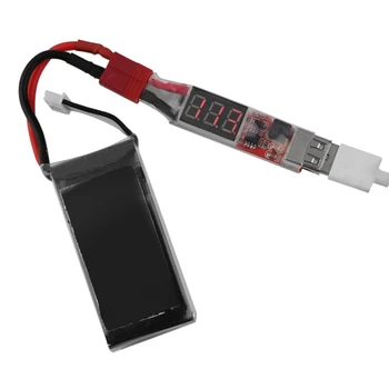 Преобразователь литиевой батареи Lipo 2S-6S в зарядное устройство USB с дисплеем напряжения, плата адаптера для защиты телефона Особенности Изображение 2