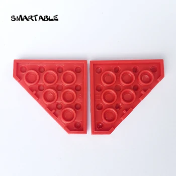 Умная клиновидная пластина с вырезанным углом 4x4, строительные блоки, детали, игрушки 