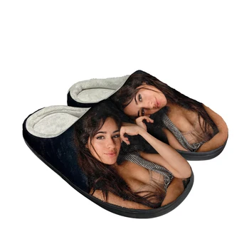 Горячие модные Хлопчатобумажные тапочки Camila, изготовленные на заказ, Мужские и женские сандалии, Плюшевая повседневная обувь для согревания, Новейшая Термальная удобная обувь