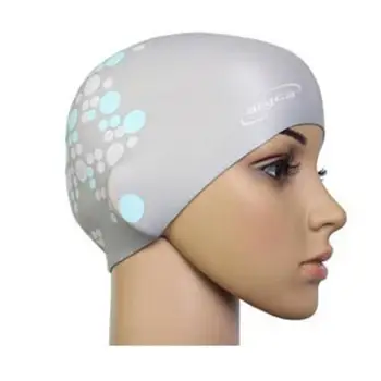 Силиконовые шапочки для плавания Для взрослых, мужчин и женщин, водонепроницаемая шапочка для бассейна, защищающая уши, длинные волосы, большая высокоэластичная шапочка для дайвинга Изображение 2