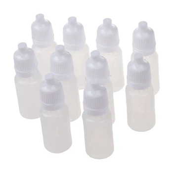 20 штук пластиковых бутылочек-пипеток для масла и лосьона LDPE объемом 10 МЛ 1/3 унции, защищенных от детей