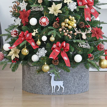 Юбка для рождественской елки Рождественское Новогоднее украшение для дома Мягкая обложка для Рождественской елки