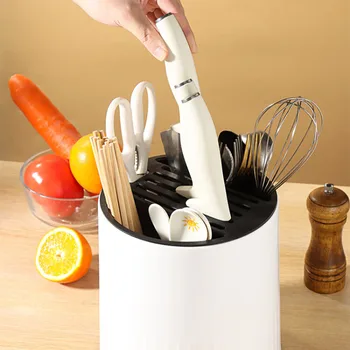 Органайзер для кухонной утвари со встроенным хранилищем палочек для еды Изображение 2