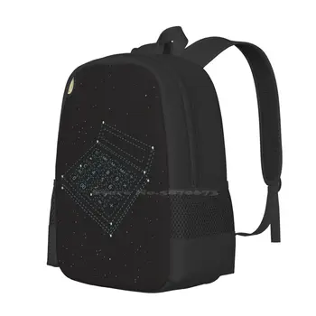 Школьный рюкзак с основным рисунком Ursa Math, Математика, Астрономия, Забавная шутка, каламбур, Космос, Звезды, Солнце, Ретро Изображение 2