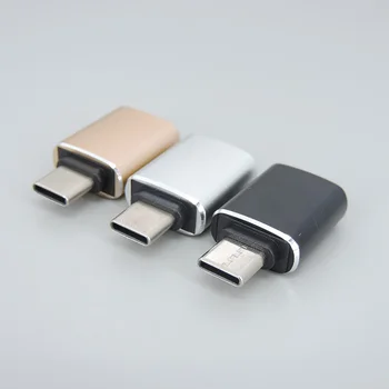 Алюминиевый адаптер USB Type C от мужчины к USB 3.0 от женщины OTG Кабель Конвертер Портативный адаптер TypeC для смартфона