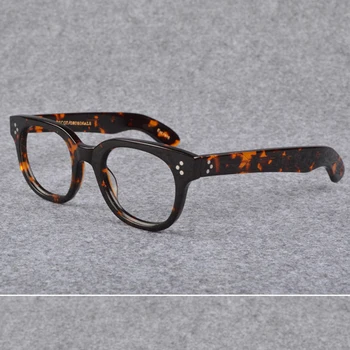 Оптическая оправа для очков Мужчины Женщины Johnny Depp VILDA Винтажные очки Компьютерная ацетатная оправа для очков для мужчин Прозрачные линзы