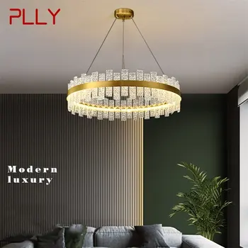 Подвесные светильники PLLY Современный золотой роскошный латунный круглый светодиодный светильник для украшения дома