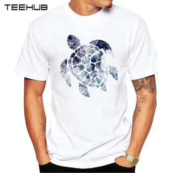 Летняя мужская мода 2024 года, футболка с принтом морской черепахи, короткий рукав, Популярные дизайнерские топы, Новинка, Футболка