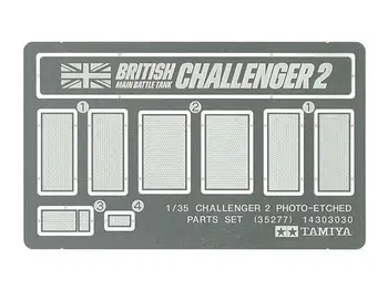 Детали Tamiya 35277 1/35 с фототравлением для британского танка 35274 Challenger 2