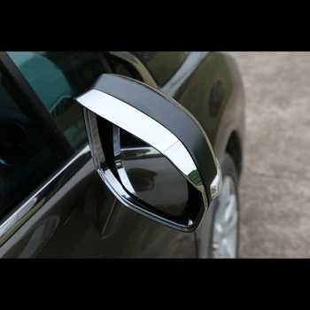 ABS Хром Для Peugeot 3008 3008 GT 2013 2014 2015 Боковая дверь Автомобиля зеркало заднего вида блок дождь брови Крышка Отделка Автомобиля Стайлинг 2шт