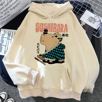 Толстовки Capybara женские 90-е пот y2k рубашка с капюшоном одежда женский японский свитер Изображение 2