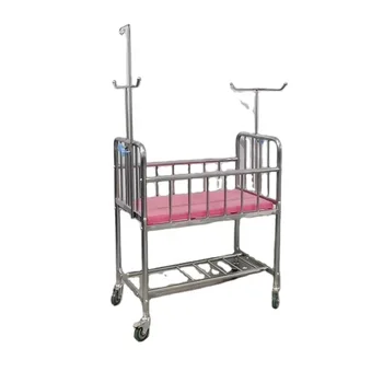 Оптовая продажа с фабрики больничной мебели, медицинской кровати для ухода за ребенком из нержавеющей стали