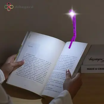 Usb-перезаряжаемые книжные фонари с зажимом, Гибкая светодиодная книжная лампа для чтения для ноутбука, защита глаз, книжная лампа с зажимом для ноутбука