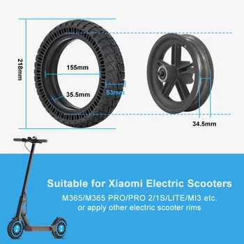 Запчасти для электрического скутера, аксессуары, сотовая сплошная шина для Xiaomi M365/Kugoo, 9-дюймовая замена бескамерного колеса, шина для E Scooter Изображение 2
