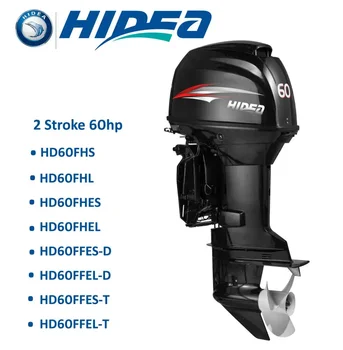 Горячая продажа подвесного мотора Hidea новой модели мощностью 2 такта 60 л.с. С сертификатами CE Дистанционное управление Электрическим запуском Изображение 2