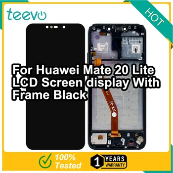 Для Huawei Mate 20 Lite с рамкой/Экран Huawei Mate 20 Lite с цифровым преобразователем сенсорного экрана Черный